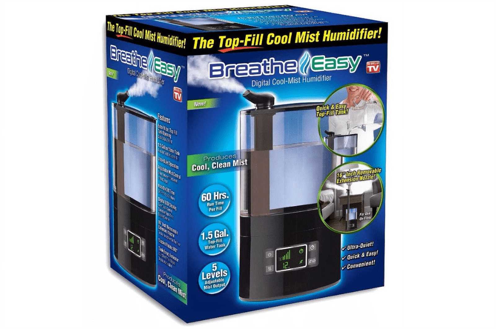 miracle mist breathe easy humidifier instruction manual