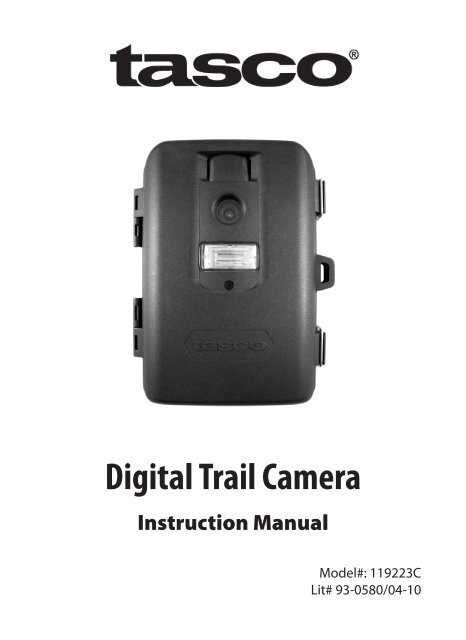 tasco trail camera instruction manual