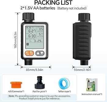 homitt programmable water timer instruction manual