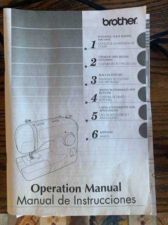 brother xl 2600 instruction manual