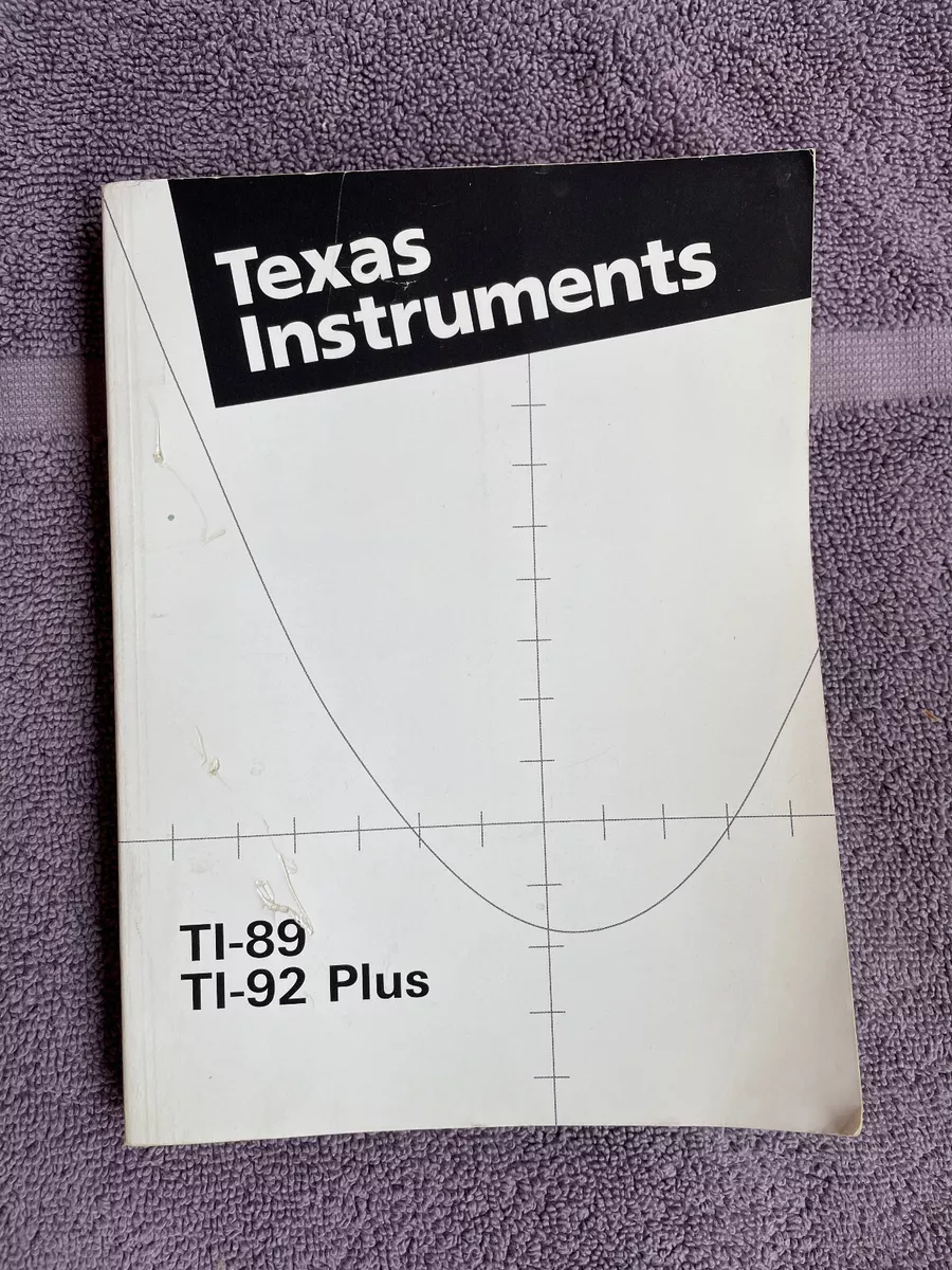 texas instruments ti 89 instruction manual