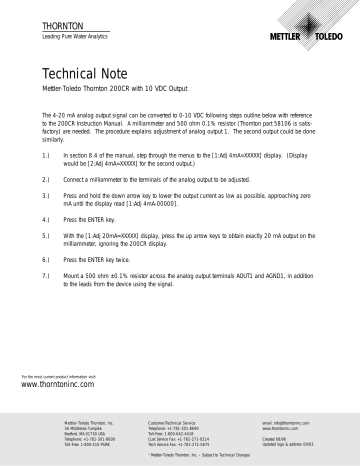 thornton 770max instruction manual