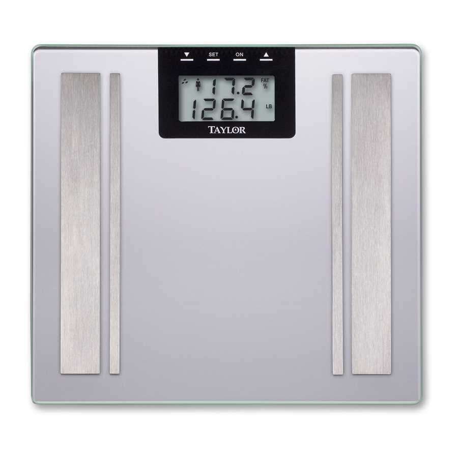 taylor bathroom scales instruction manual