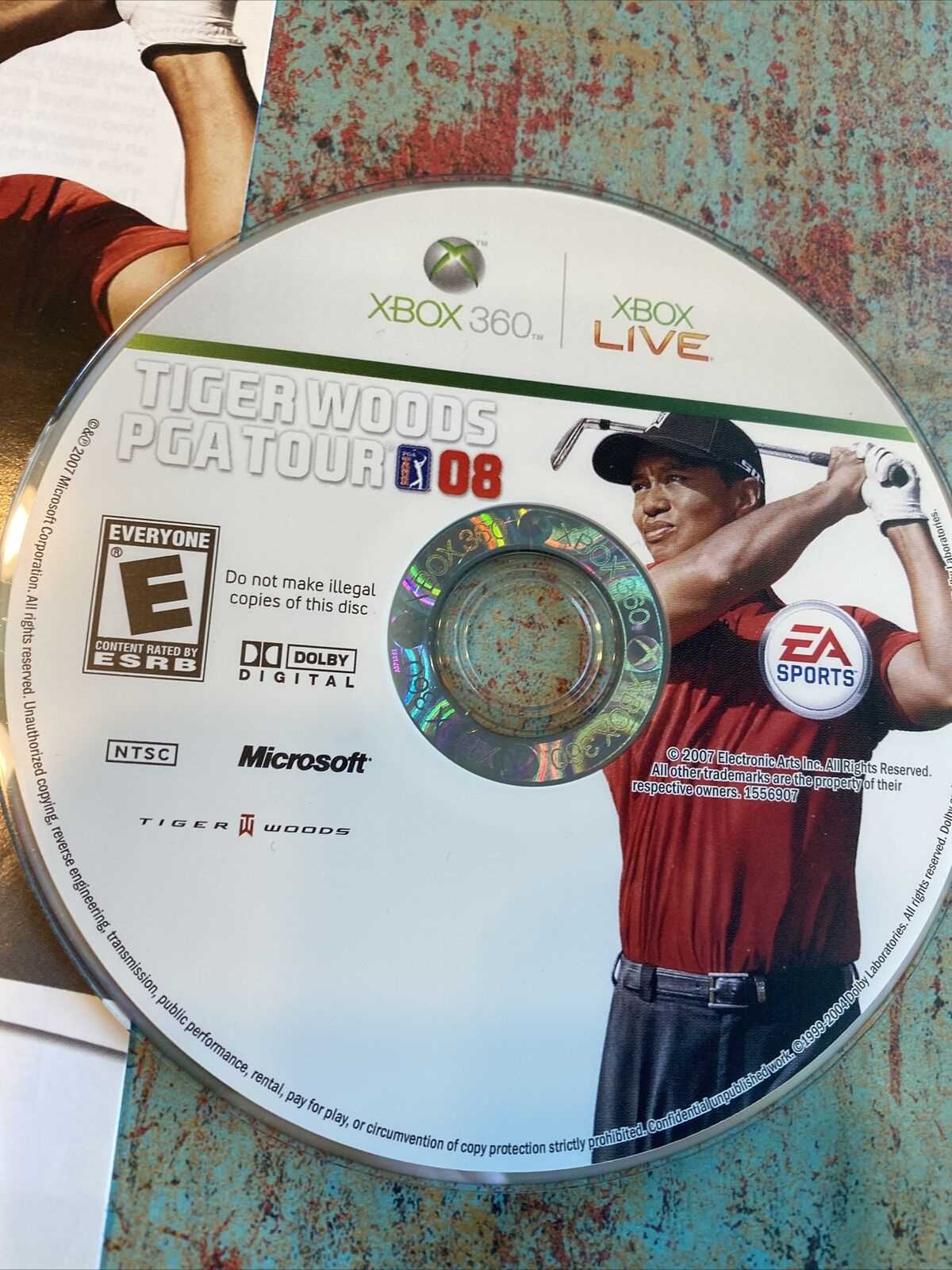 tiger woods pga tour 08 instruction manual