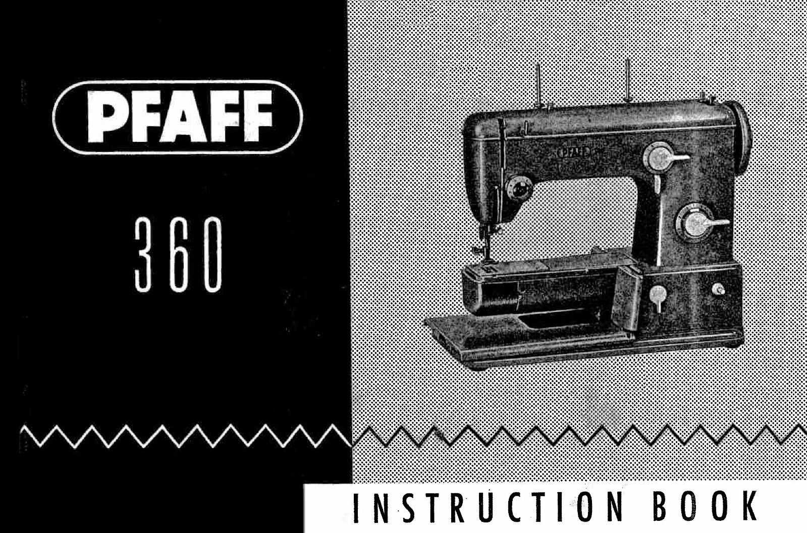 pfaff 260 sewing machine instruction manual