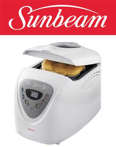 instruction manual for sunbeam bread maker