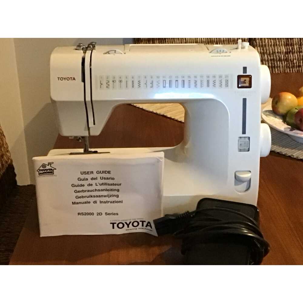 toyota sewing machine instruction manual