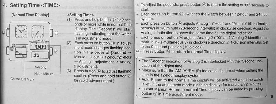 g shock instruction manual