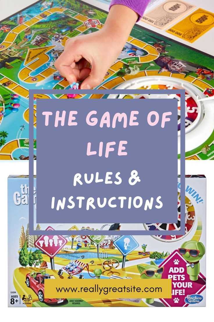 instruction manual new game of life rules