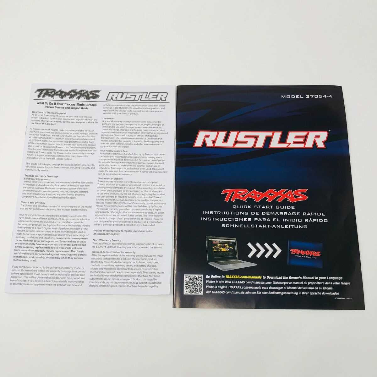 traxxas rustler instruction manual