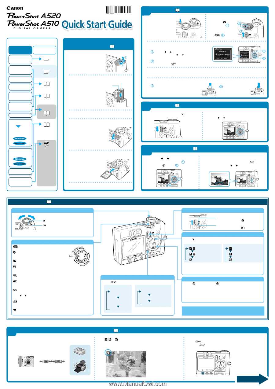 canon powershot a520 instruction manual