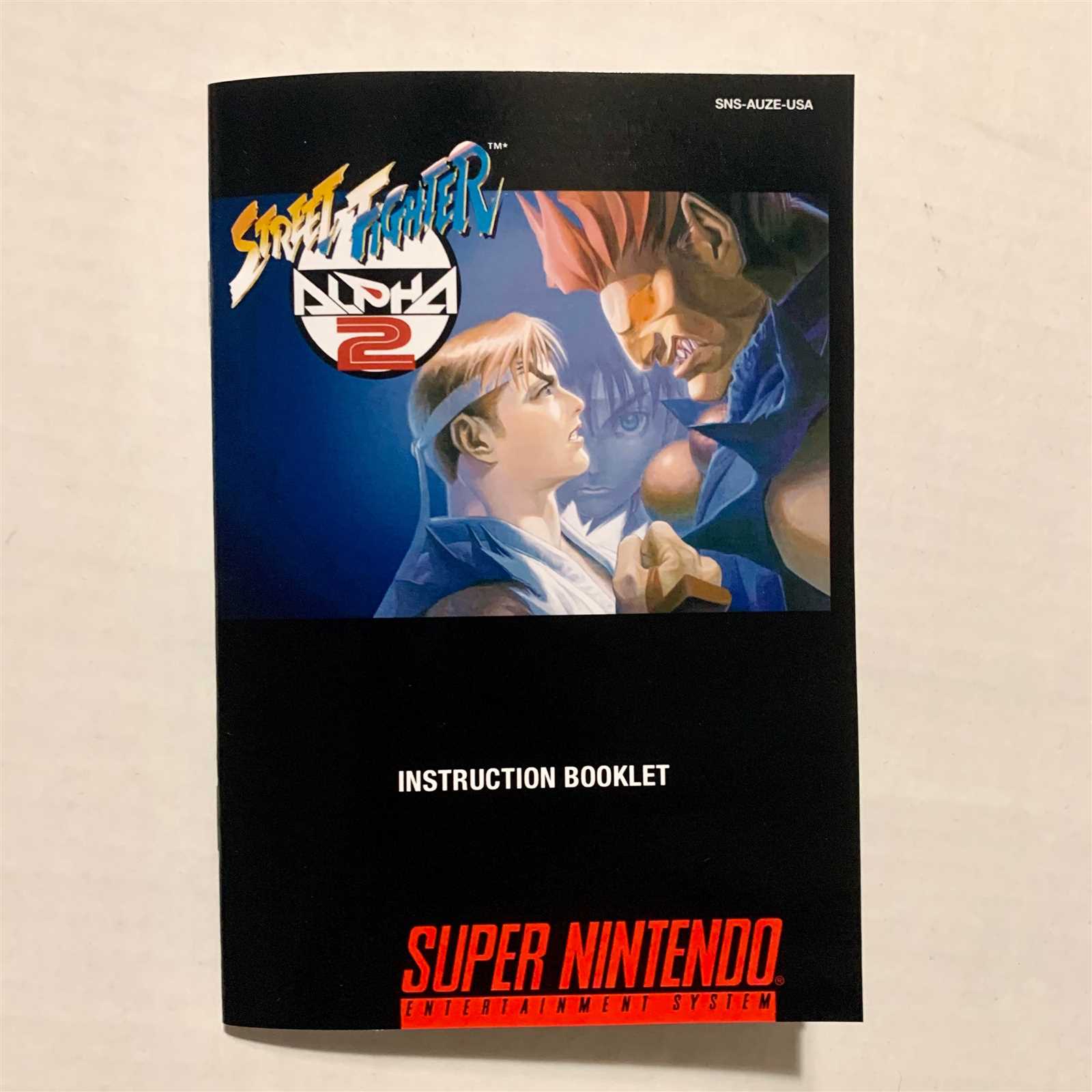street fighter 2 instruction manual
