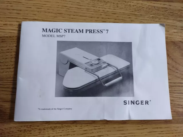 singer magic steam press 7 instruction manual