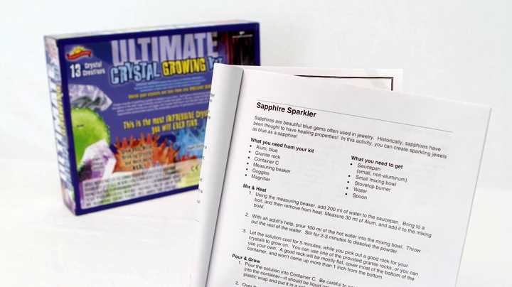 ultimate light up crystal growing kit instruction manual