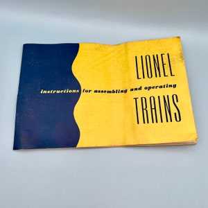 lionel train instruction manuals