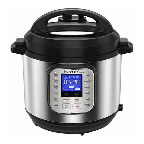 instruction manual for instant pot