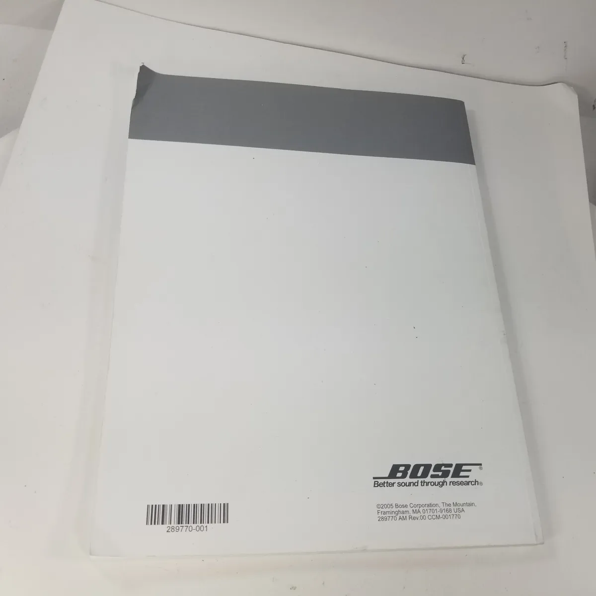 bose 123 instruction manual