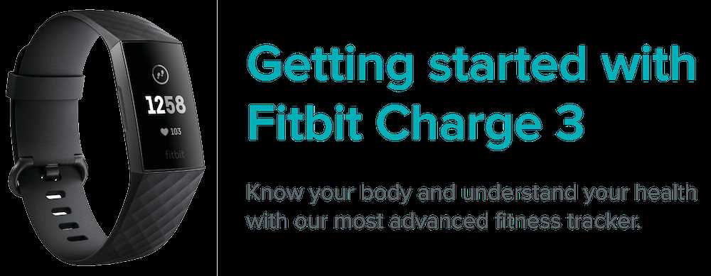 instruction manual for fitbit charge 3