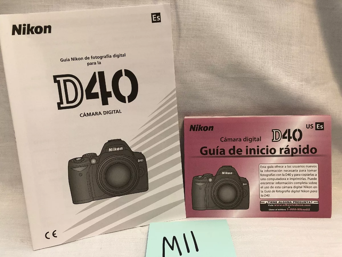 instruction manual for nikon d40 camera