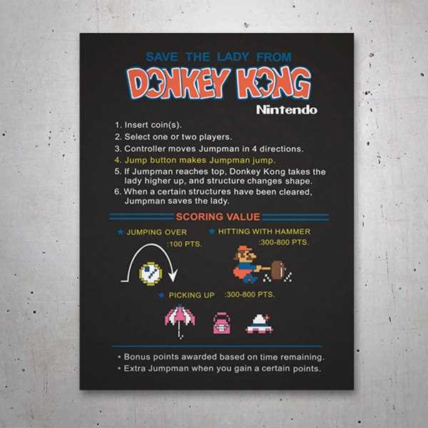 donkey kong instruction manual