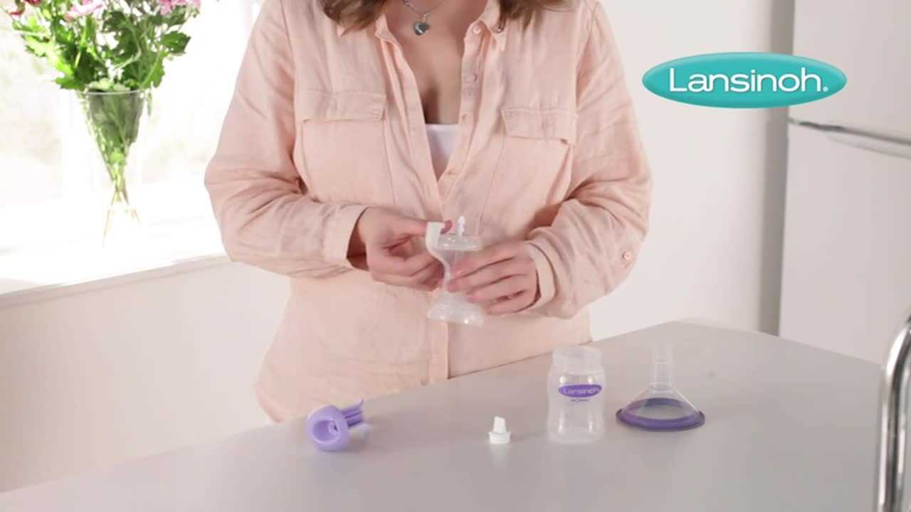 lansinoh manual breast pump instructions