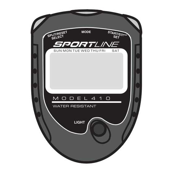 sportline 240 stopwatch instruction manual