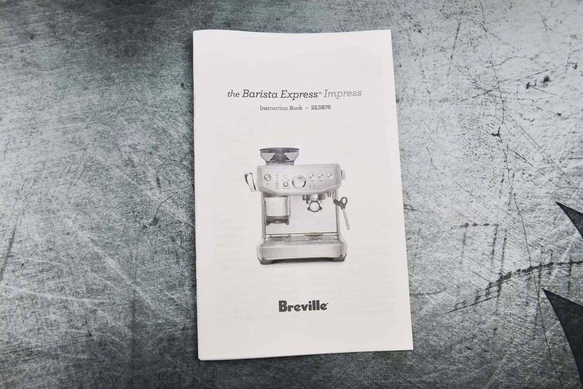 breville espresso instruction manual