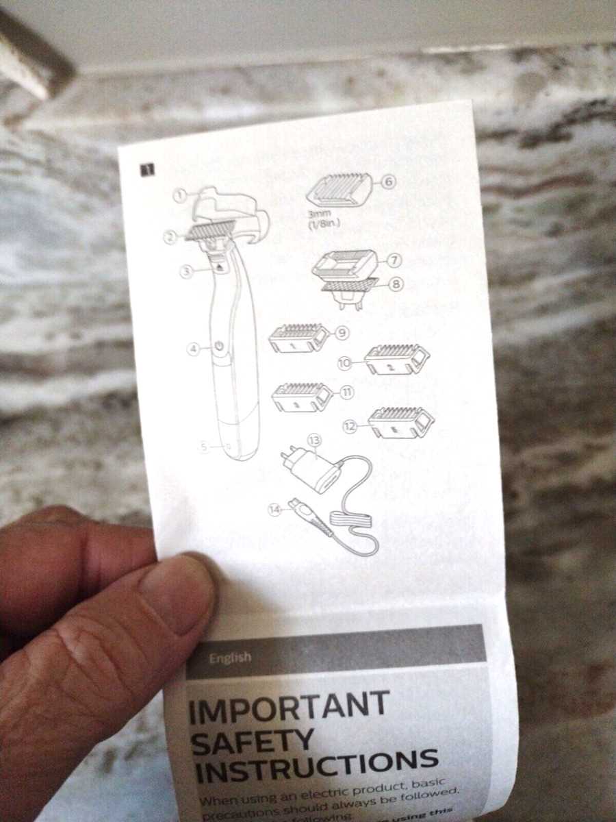 philips oneblade instruction manual