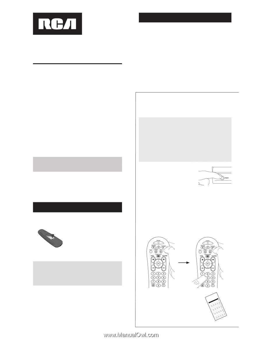 rca rcr311w instruction manual