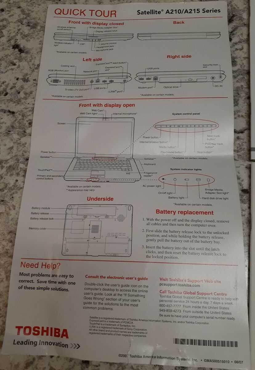 toshiba laptop instruction manual