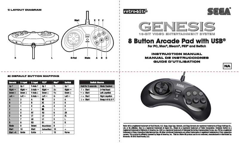 sega genesis instruction manual