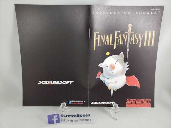 final fantasy 3 instruction manual