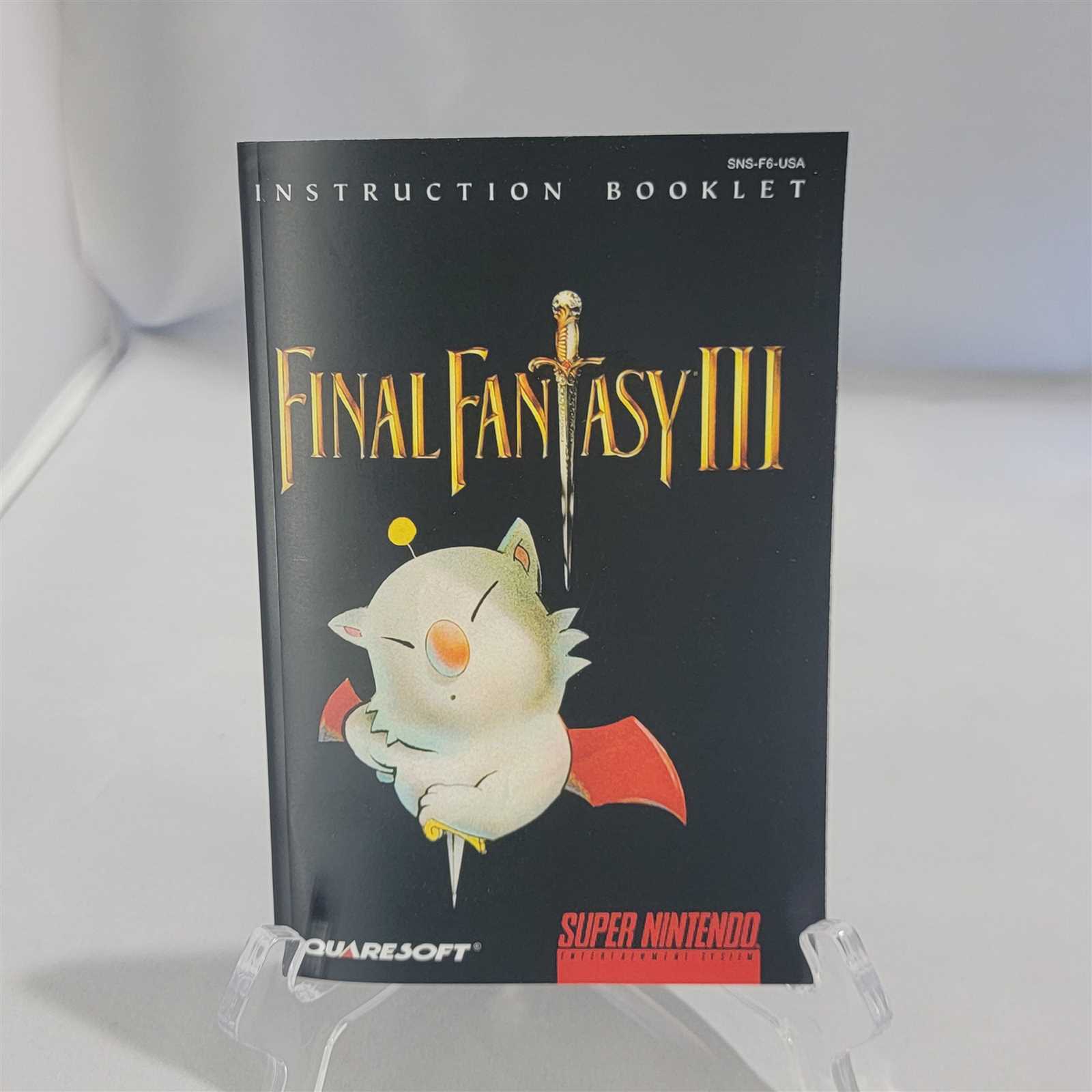 final fantasy nes instruction manual