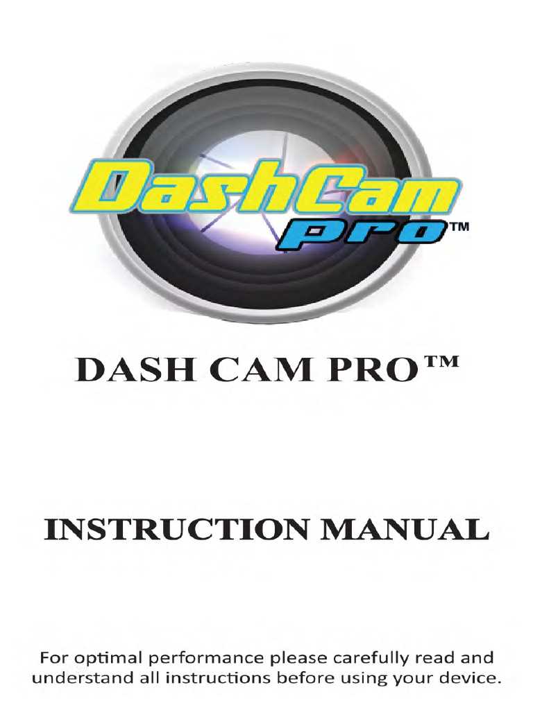 dash cam instruction manual