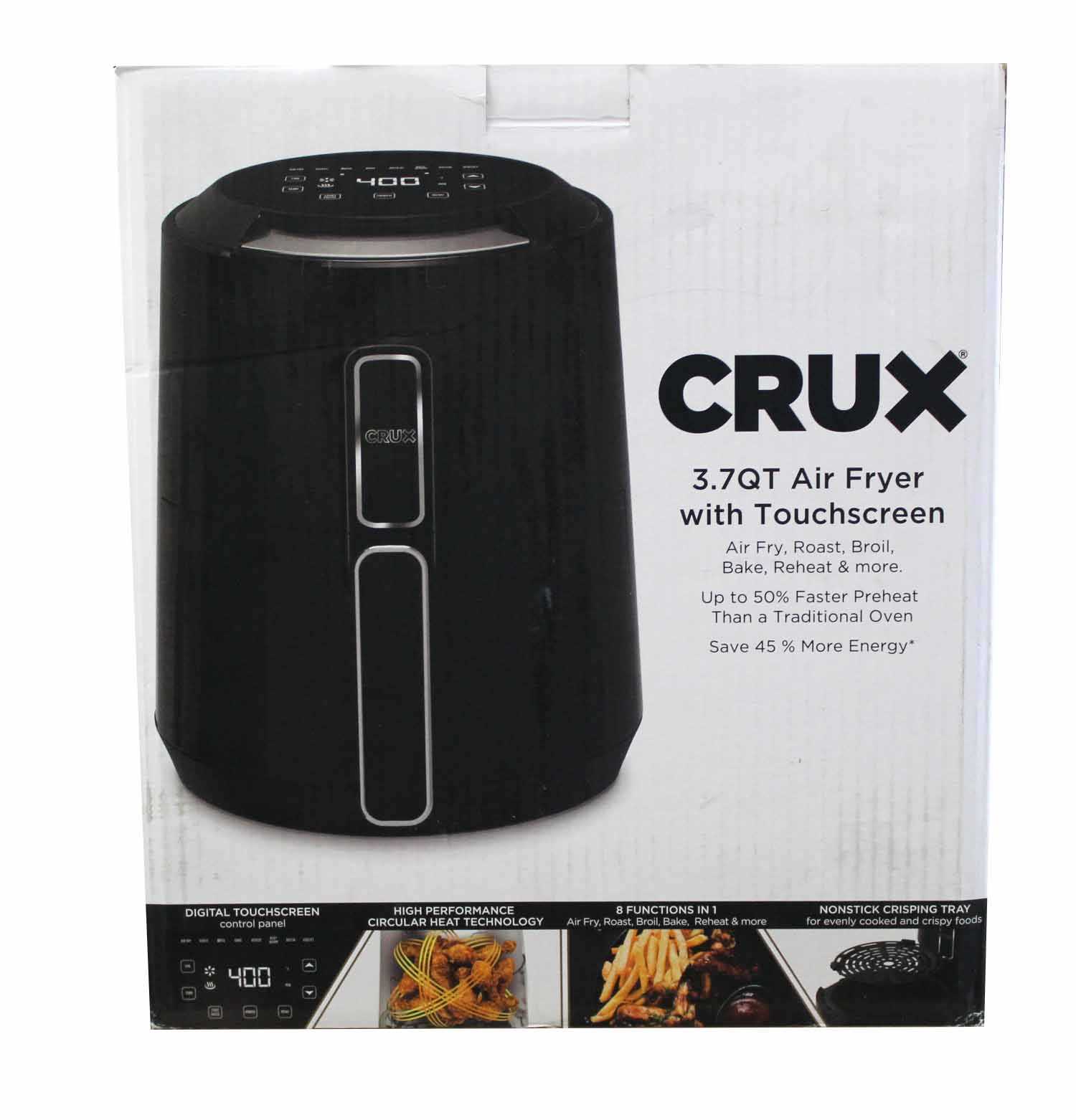 crux 3.7 quart air fryer instruction manual