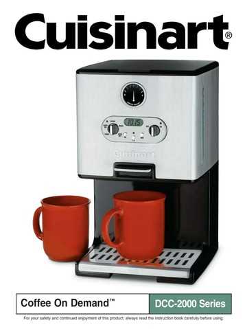 cuisinart espresso maker instruction manual