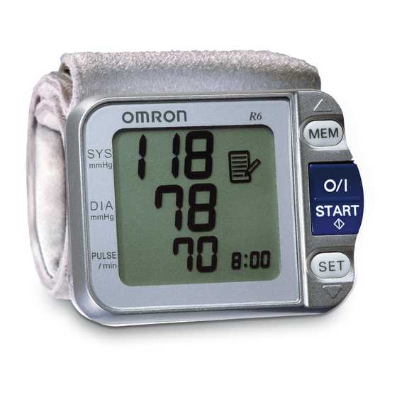 omron wrist blood pressure monitor instruction manual