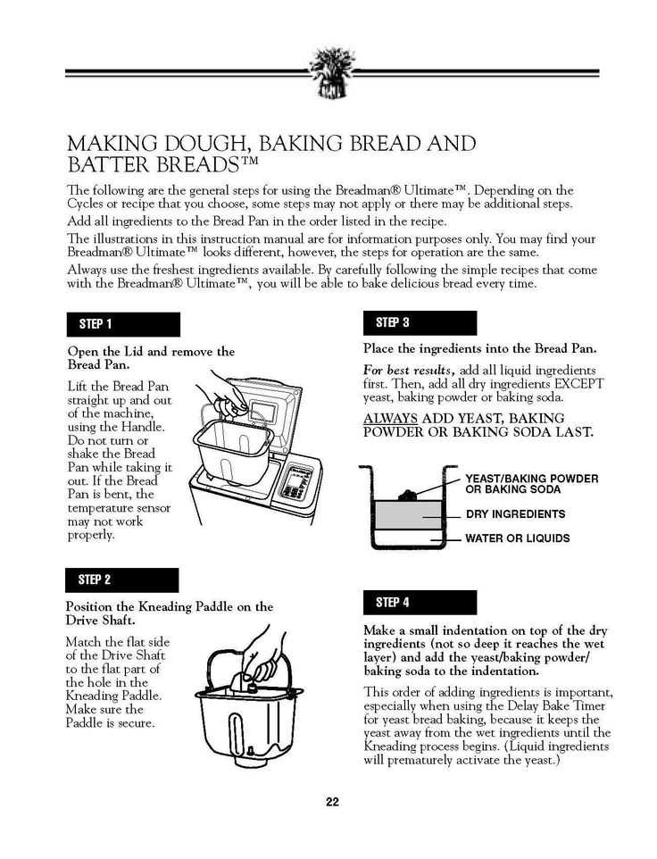 breadman bread machine instruction manual