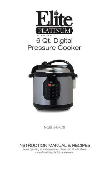 elite rice cooker instruction manual