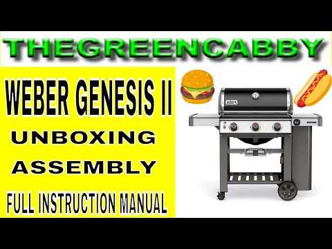 weber genesis e 310 instruction manual