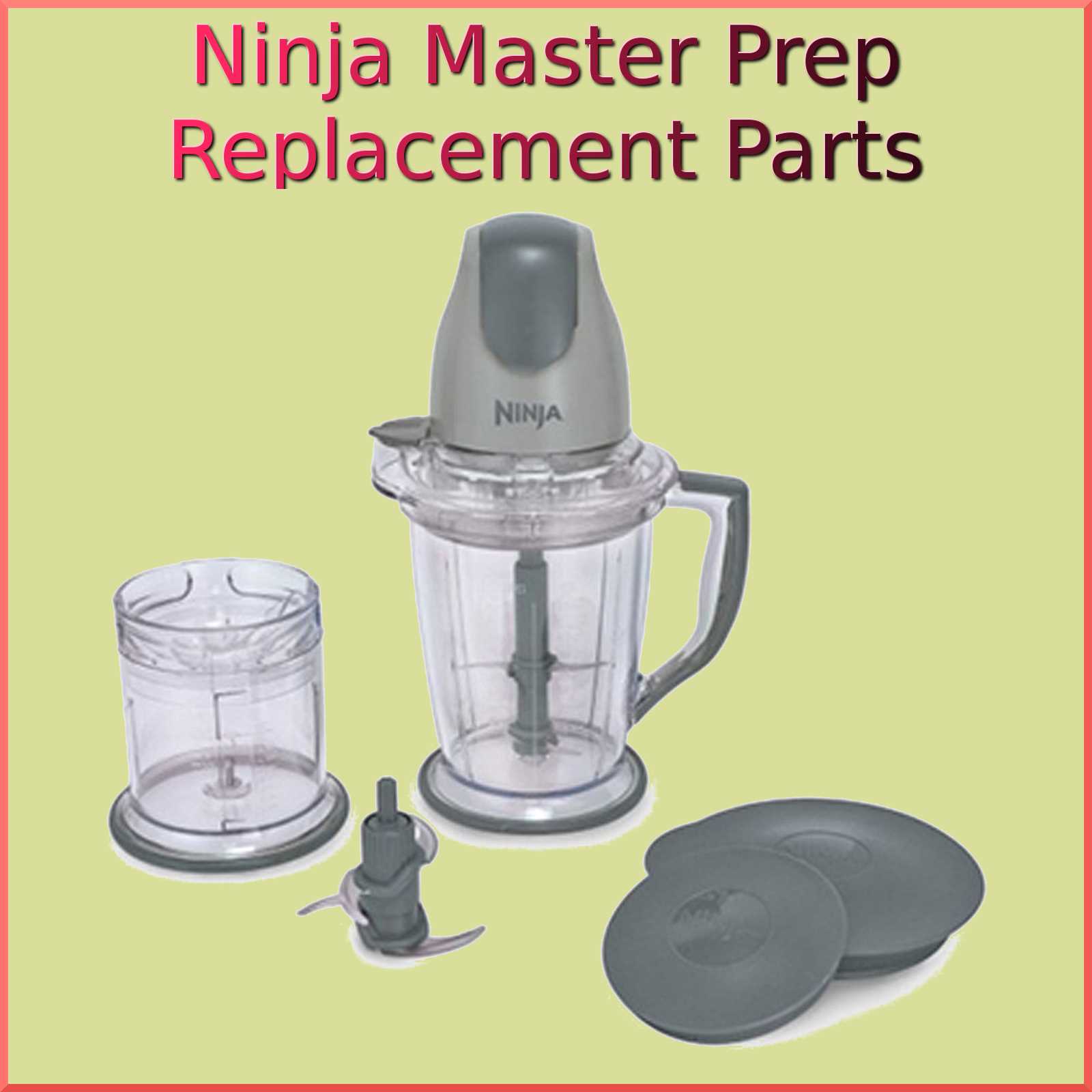 ninja master prep instruction manual