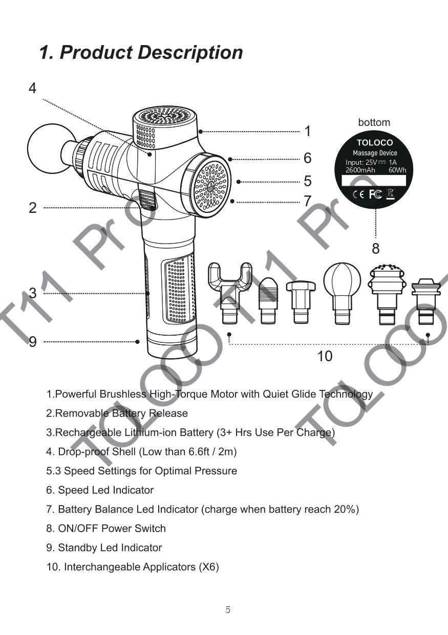 massage gun instruction manual