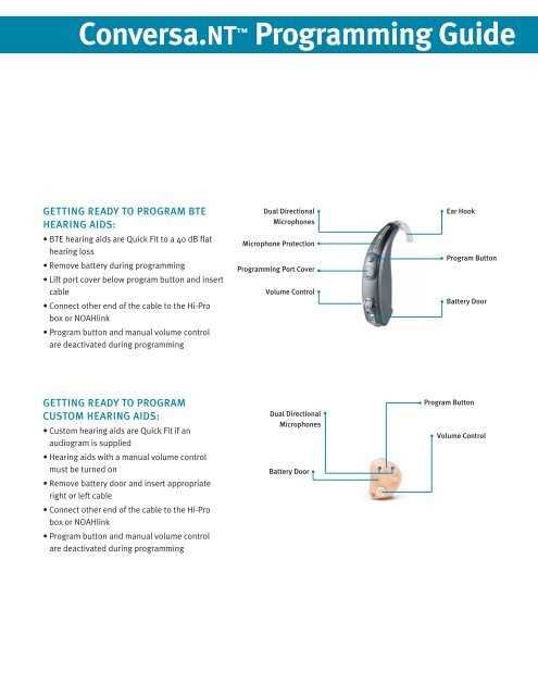 hue hearing aid instruction manual