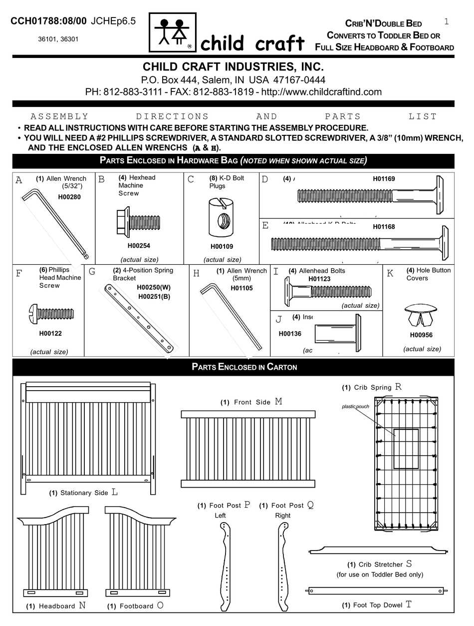 crib instructions manuals online