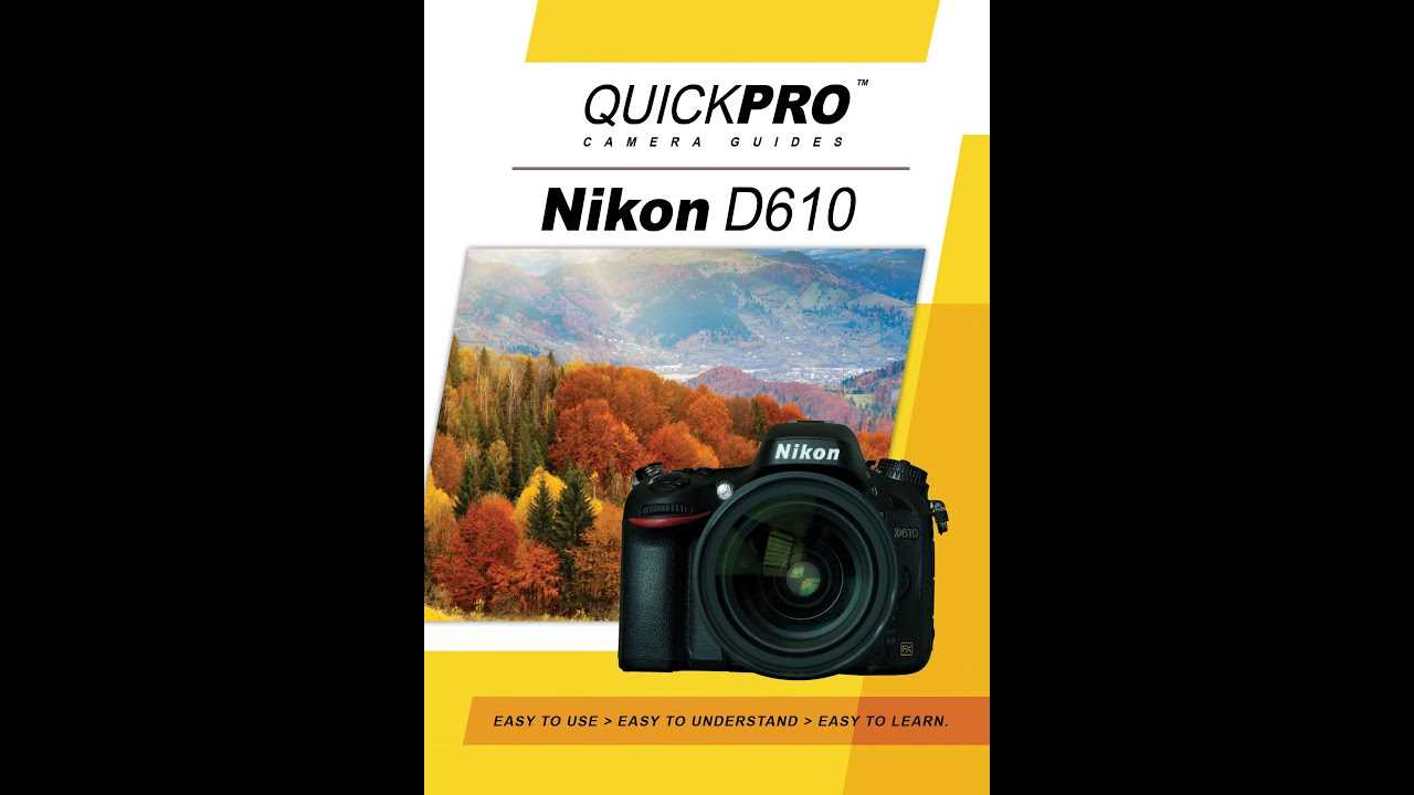 nikon d610 instruction manual