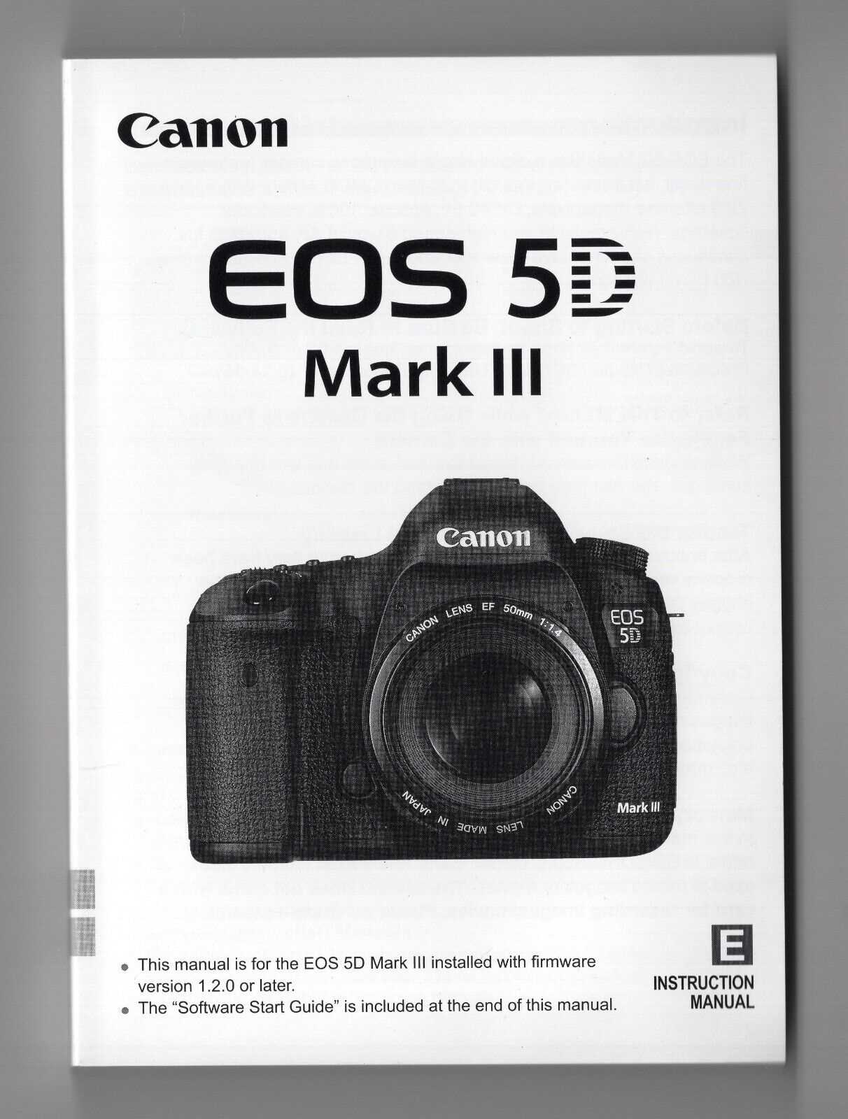 5d mark iii instruction manual