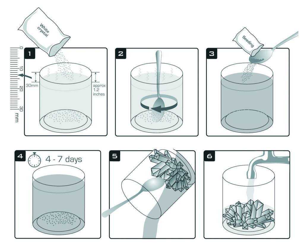 edu science crystal growing kit instructions manual