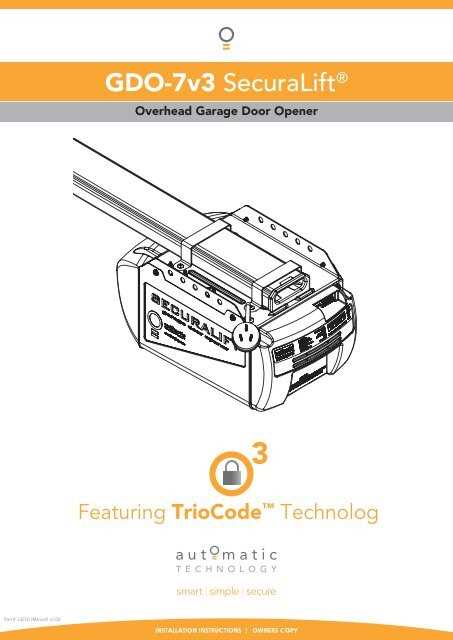 garage door installation instructions manual