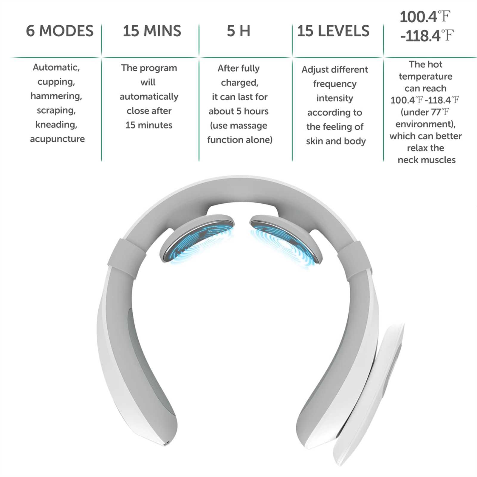 intelligent neck massager instruction manual