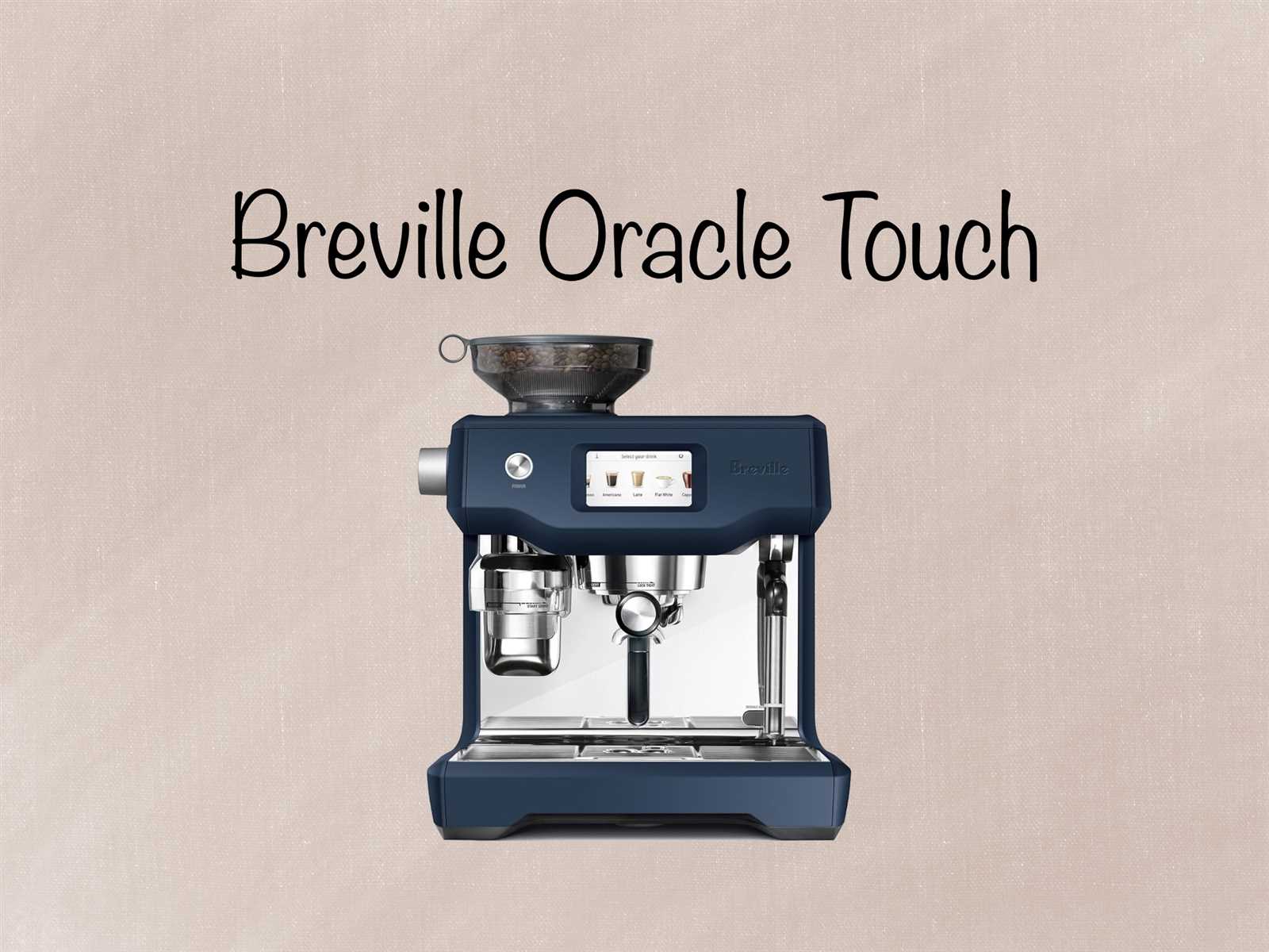 breville oracle instruction manual